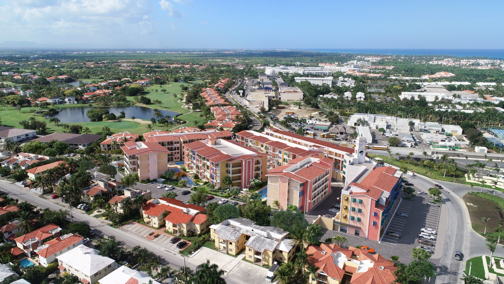 Vista aérea del entorno